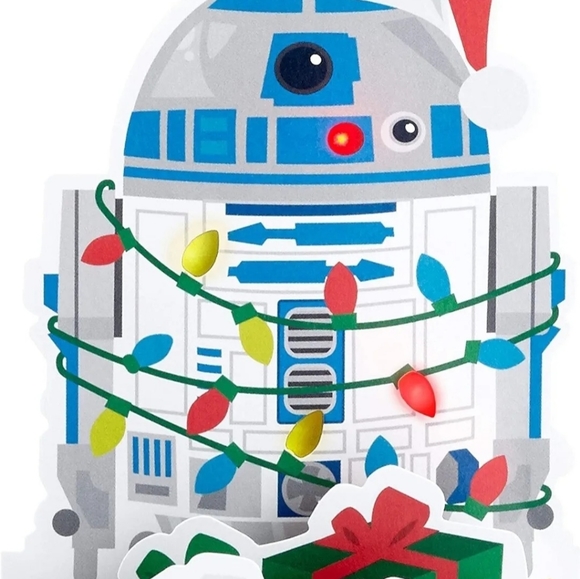 Hallmark Paper Wonder Star Wars Pop-up Card that Plays a Song by R2-D2. New. - Picture 3 of 8